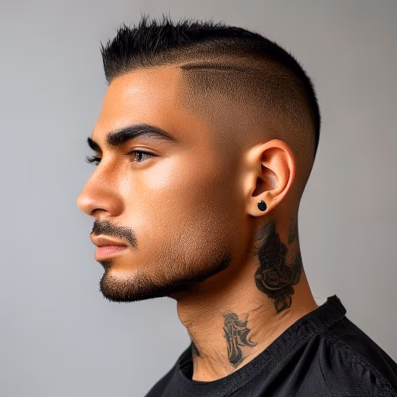 Crew Cut with Hard Part hairstyle for men 2026 — Crew Cut variation, best for Adding sharp definition, modern barbering by Master Stylist Jessica Hamilton