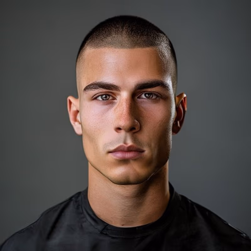 Crew Cut High Fade hairstyle for men 2026 — Crew Cut variation, best for Bold, sharp, high-contrast looks, modern barbering by Master Stylist Jessica Hamilton