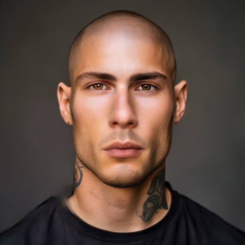 Crew Cut Skin Fade hairstyle for men 2026 — Crew Cut variation, best for Sharp, modern, clean-cut wearers, modern barbering by Master Stylist Jessica Hamilton