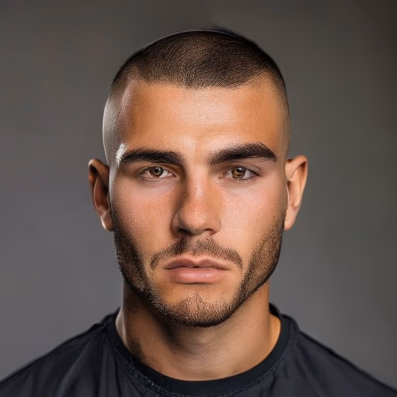 Crew Cut for Thick Hair hairstyle for men 2026 — Crew Cut variation, best for Thick, dense hair, modern barbering by Master Stylist Jessica Hamilton