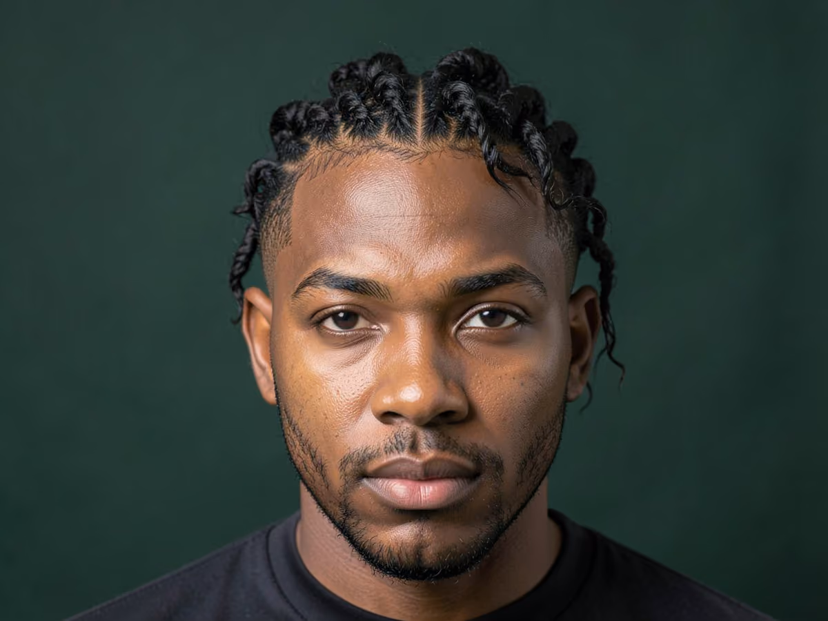 Man with a twist out fade