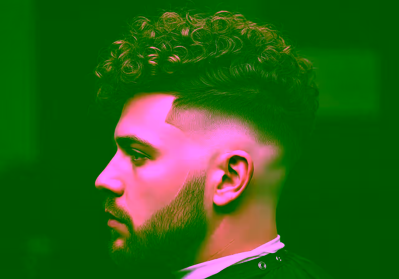 Curly Burst Fade hairstyle for men 2026 — curly hairstyles variation, best for bold looks + all faces + 3c–4c curls, modern barbering by Master Stylist Jessica Hamilton