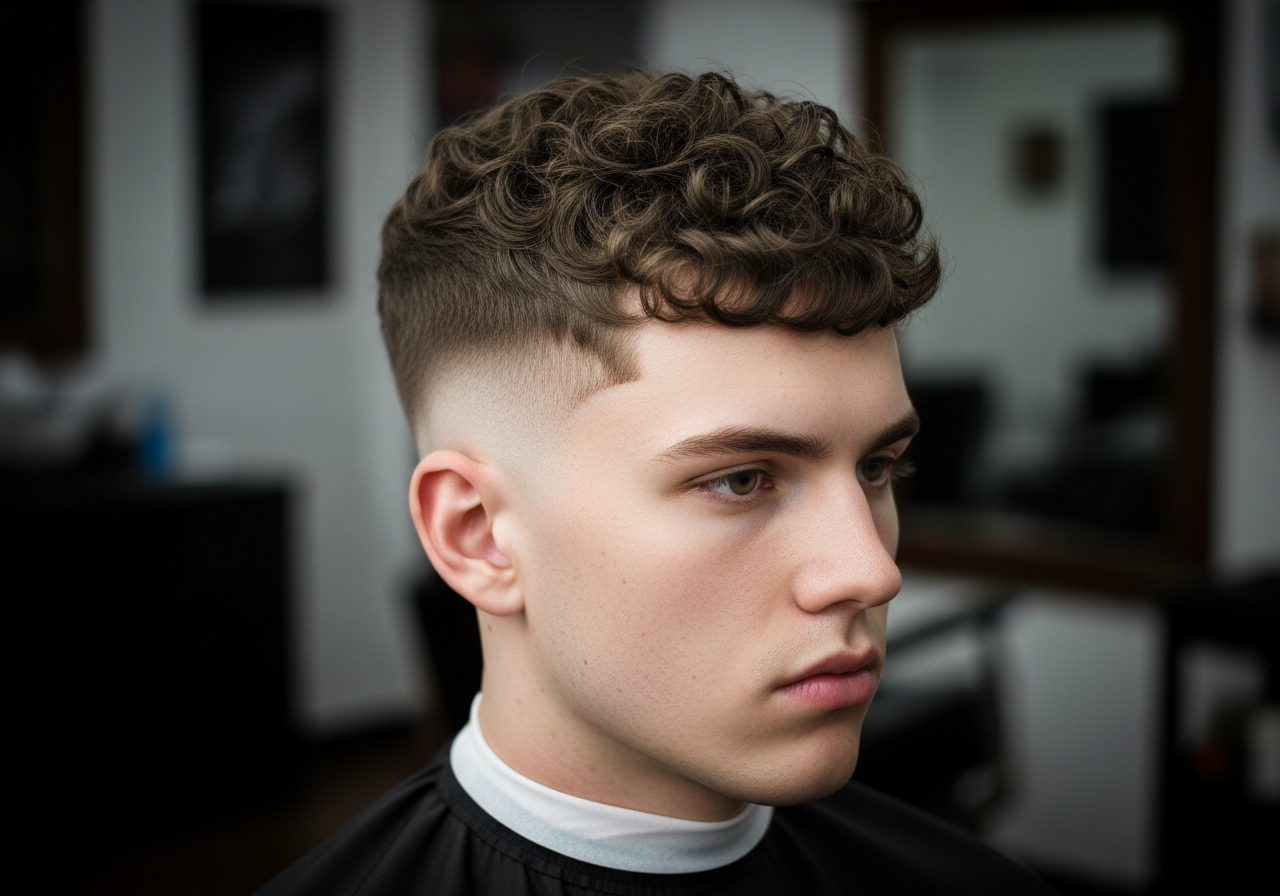 Curly French Crop 2026 - Forward Curly Fringe Haircut for Men