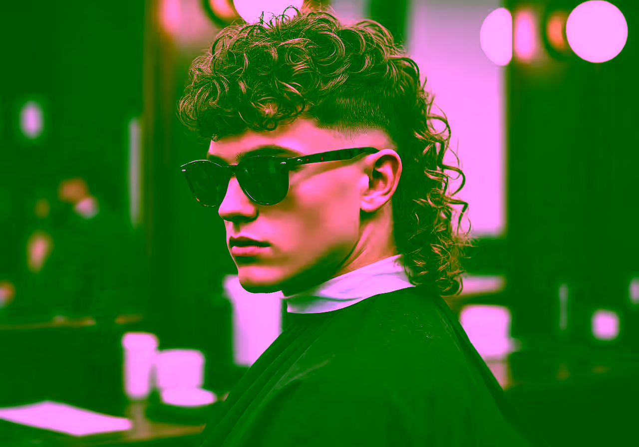 Curly Mullet hairstyle for men 2026 — curly hairstyles variation, best for oval, round faces + 3b–4a curls, modern barbering by Master Stylist Jessica Hamilton