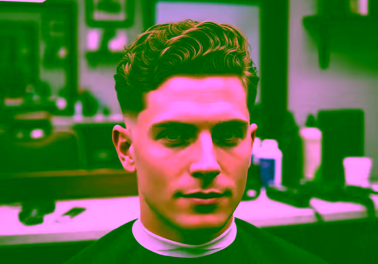 Curly Waves Fade hairstyle for men 2026 — curly hairstyles variation, best for oval, square faces + 3a–3b waves, modern barbering by Master Stylist Jessica Hamilton