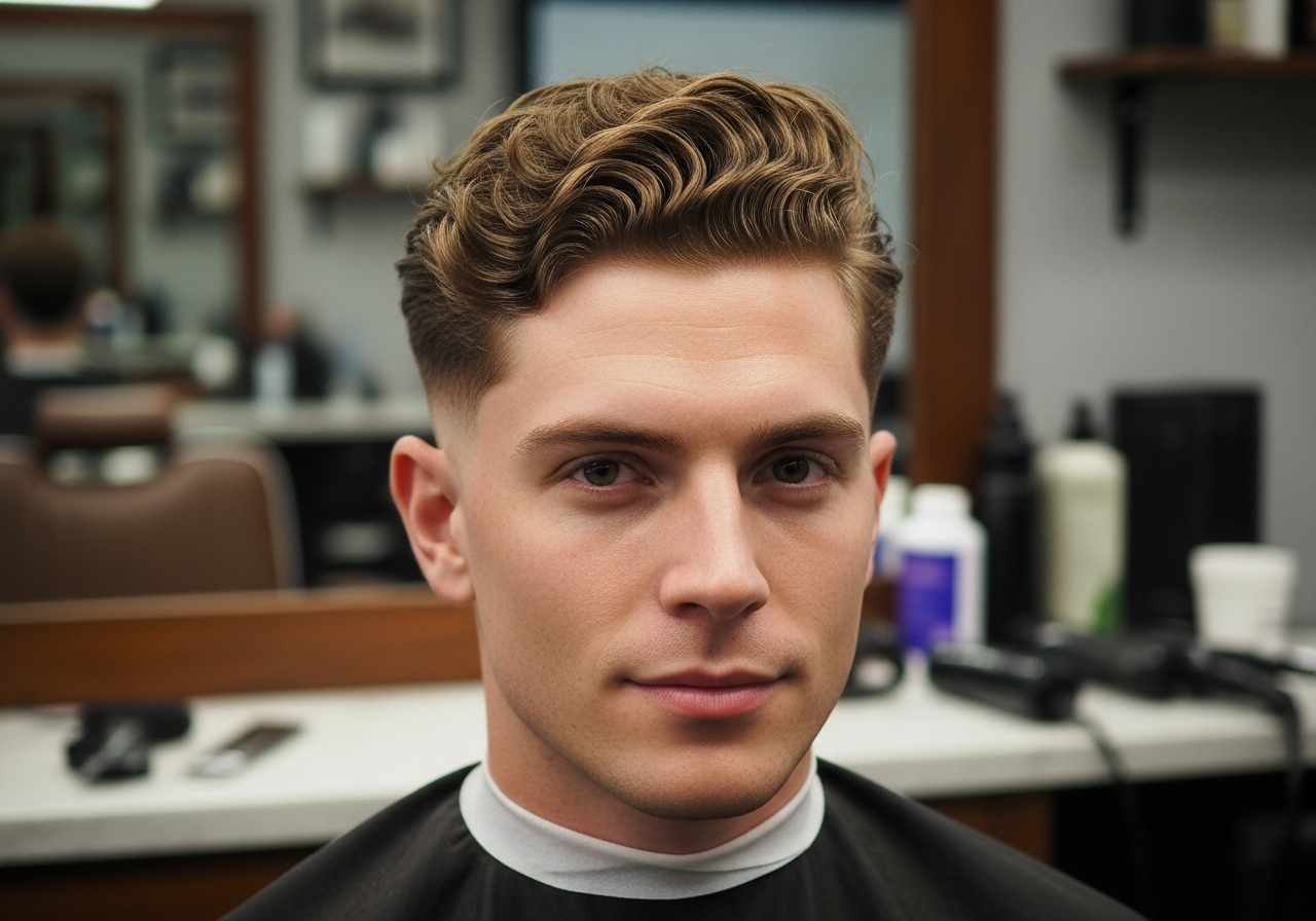 Curly Waves Fade 2026 - Soft Wavy Curls with Fade