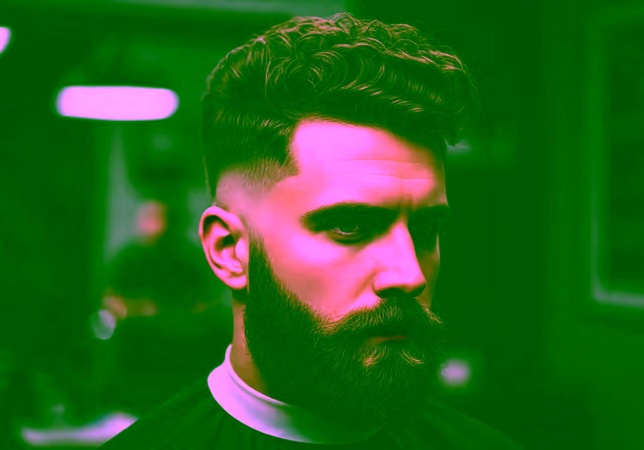 Curly with Beard hairstyle for men 2026 — curly hairstyles variation, best for all faces + any curl type, modern barbering by Master Stylist Jessica Hamilton