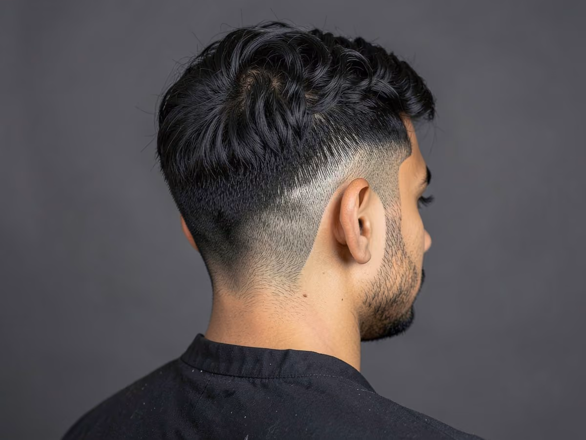 Man with a perm undercut
