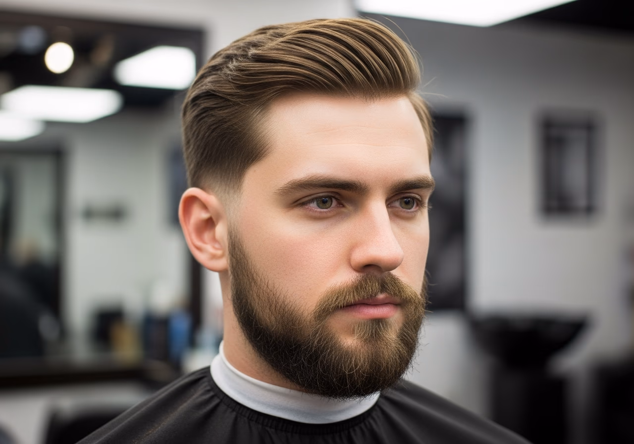 Curtains Haircut Middle Part 2026 - Curtains with Beard