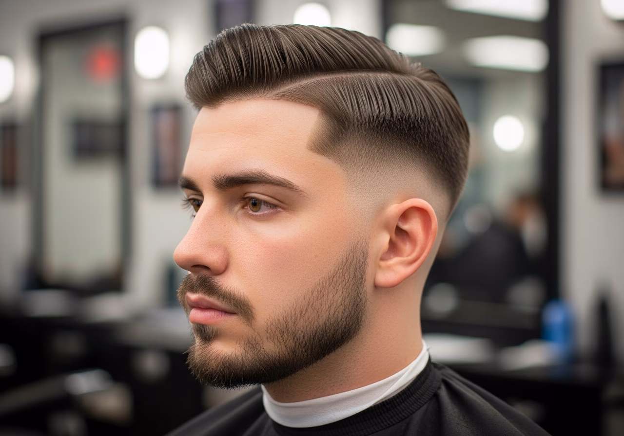 Curtains Haircut Middle Part 2026 - Curtains with Burst Fade