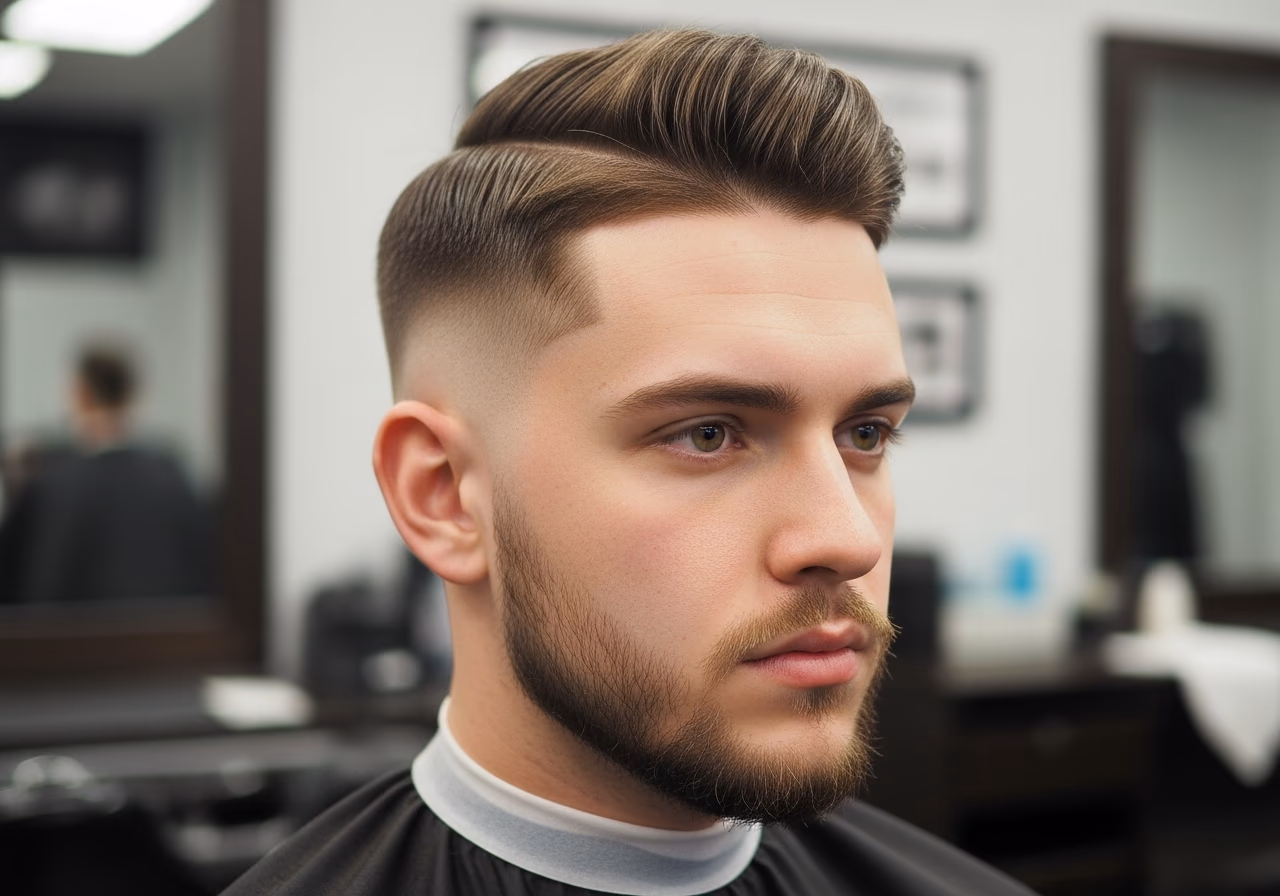 Curtains Haircut Middle Part 2026 - Curtains with Drop Fade