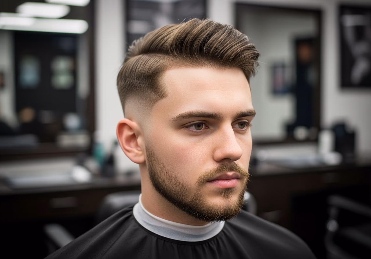 Curtains Haircut Middle Part 2026 - Curtains with Low Fade
