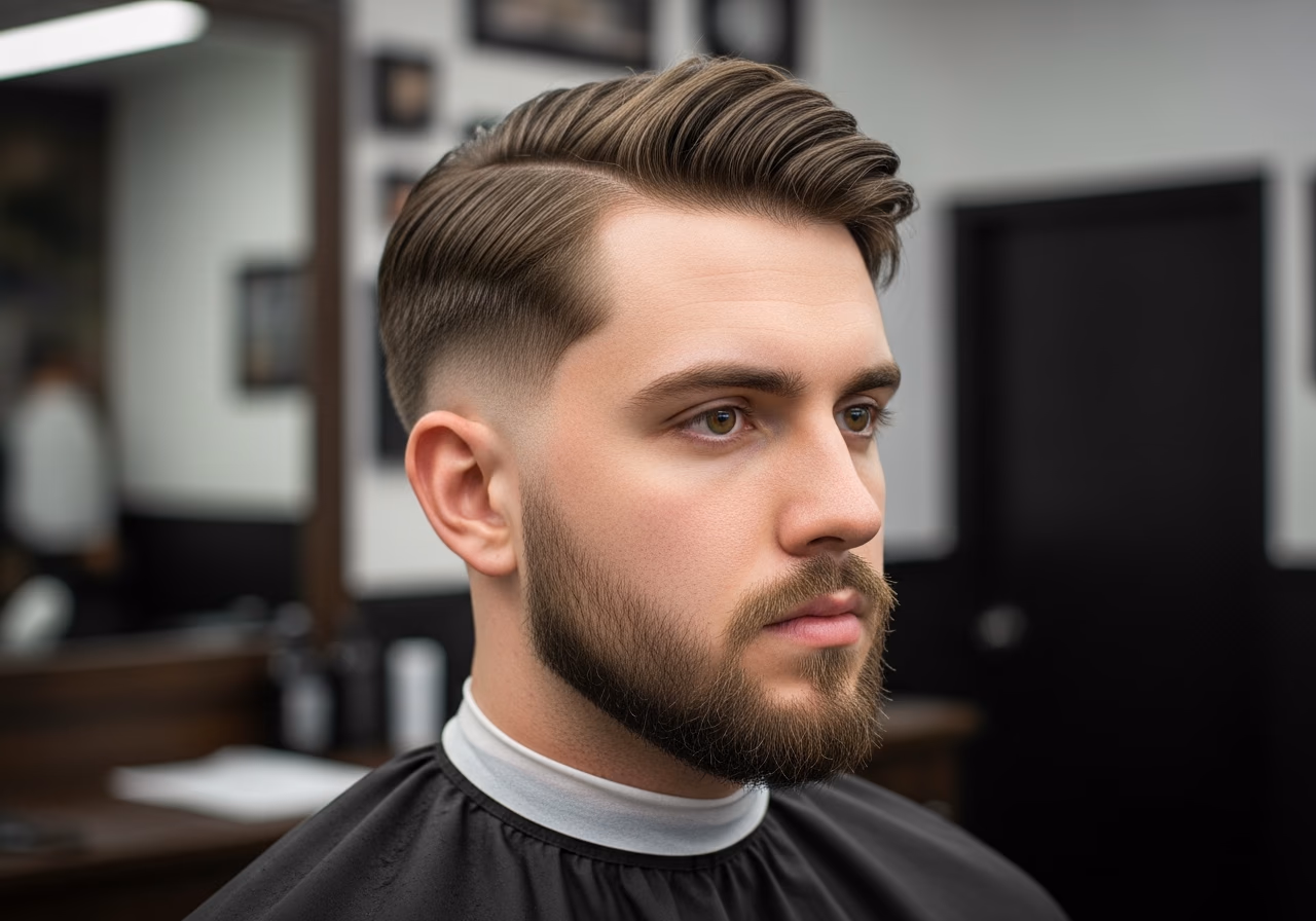 Curtains Haircut Middle Part 2026 - Curtains with Skin Fade