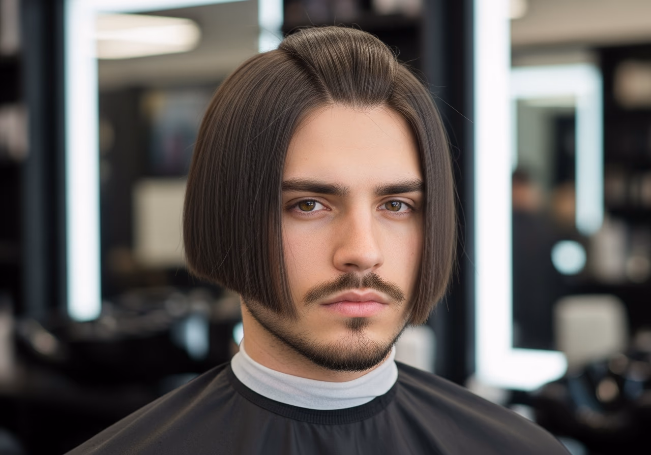 Curtains Haircut Middle Part 2026 - Straight Curtains
