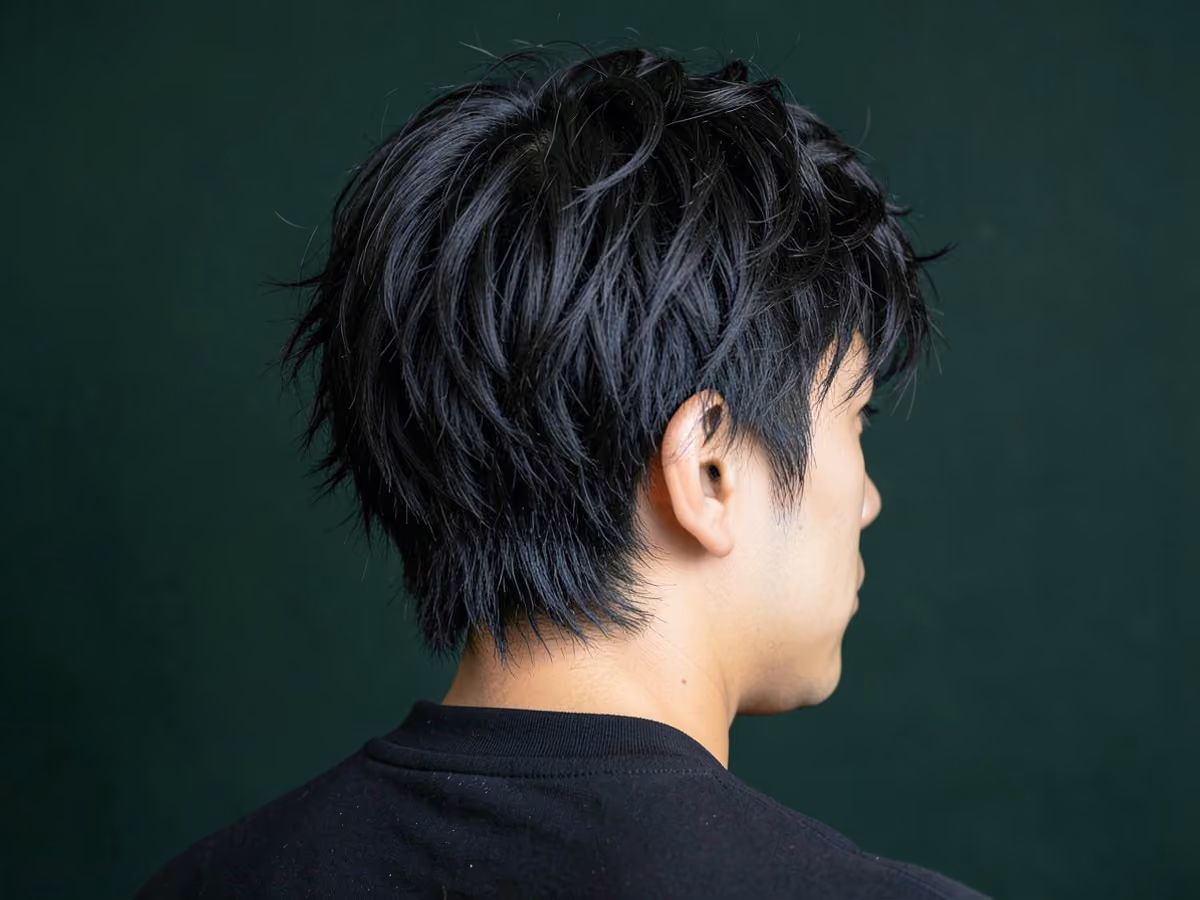 Man with a david beckham shaggy hair