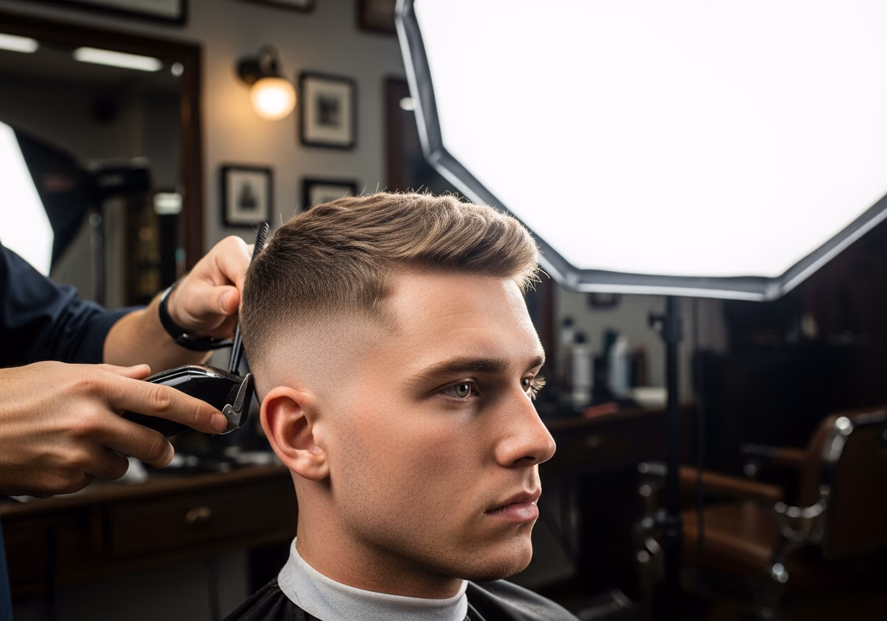 Hybrid Undercut-Fade Crop hairstyle for men 2026 — diamond face fades & crops variation, best for diamond faces + thick hair, modern barbering by Master Stylist Jessica Hamilton