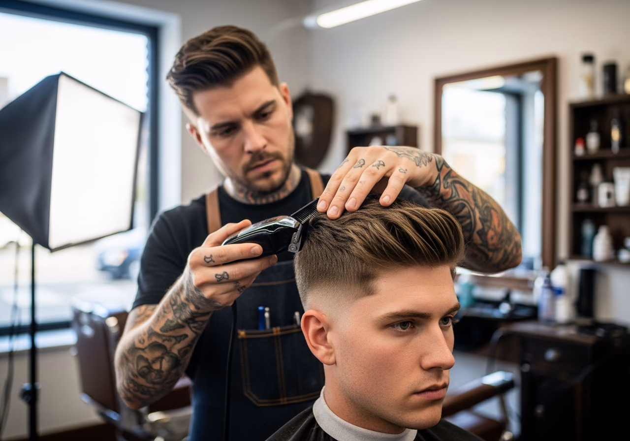 Versatile Layered Crop hairstyle for men 2026 — diamond face fades & crops variation, best for diamond faces + all hair types, modern barbering by Master Stylist Jessica Hamilton