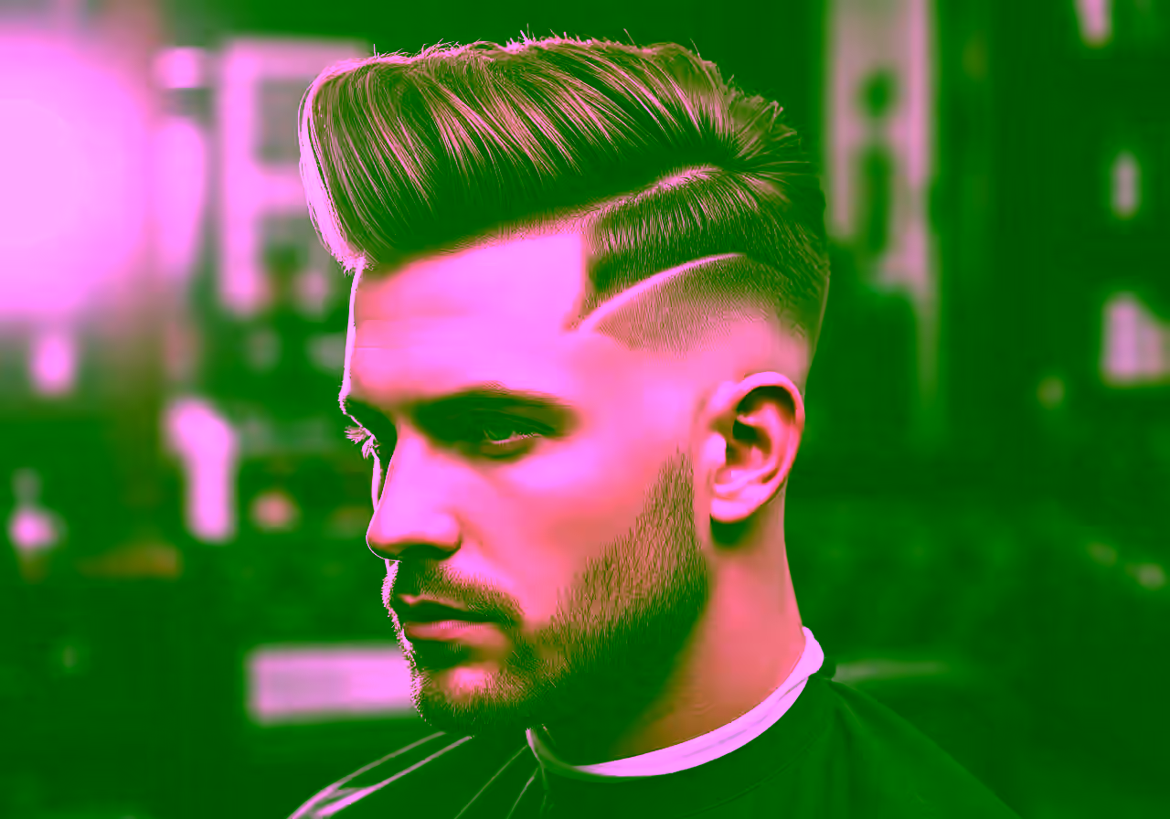 Drop Fade Blowout hairstyle for men 2026 — drop fade variation, best for oval, round faces + straight/wavy hair, modern barbering by Master Stylist Jessica Hamilton
