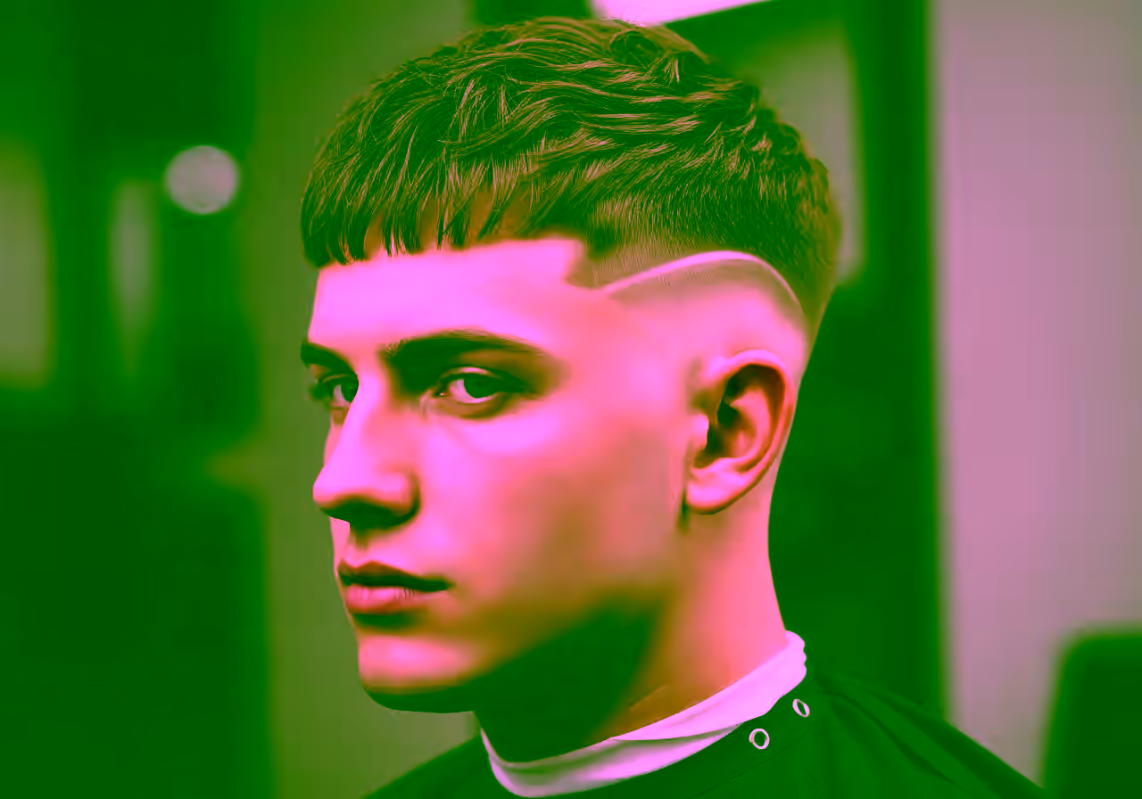 Drop Fade French Crop hairstyle for men 2026 — drop fade variation, best for square, diamond faces + straight/wavy hair, modern barbering by Master Stylist Jessica Hamilton