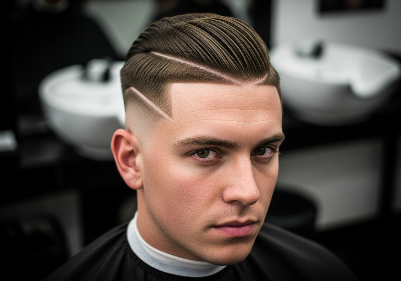 Drop Fade Hard Part 2026 - Sharp Defined Part with Curved Drop Fade