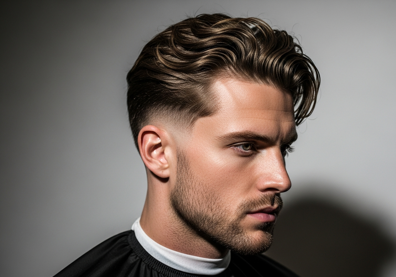 Drop Fade Long Hair 2026 - Long Layers with Curved Drop Fade