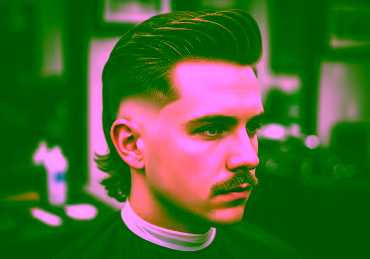 Drop Fade Mullet hairstyle for men 2026 — drop fade variation, best for oval, round faces + wavy/curly hair, modern barbering by Master Stylist Jessica Hamilton