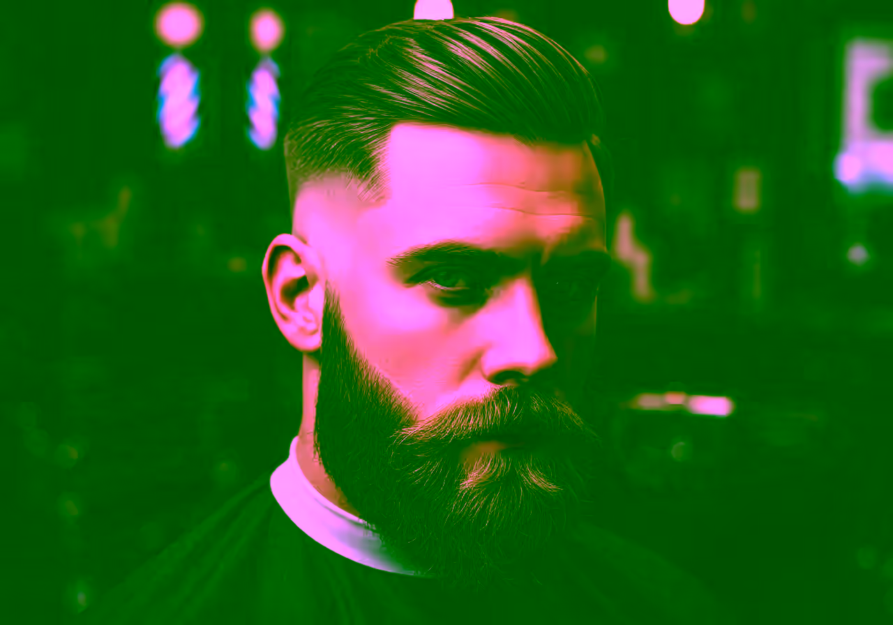 Drop Fade with Beard hairstyle for men 2026 — drop fade variation, best for all faces + any hair type, modern barbering by Master Stylist Jessica Hamilton