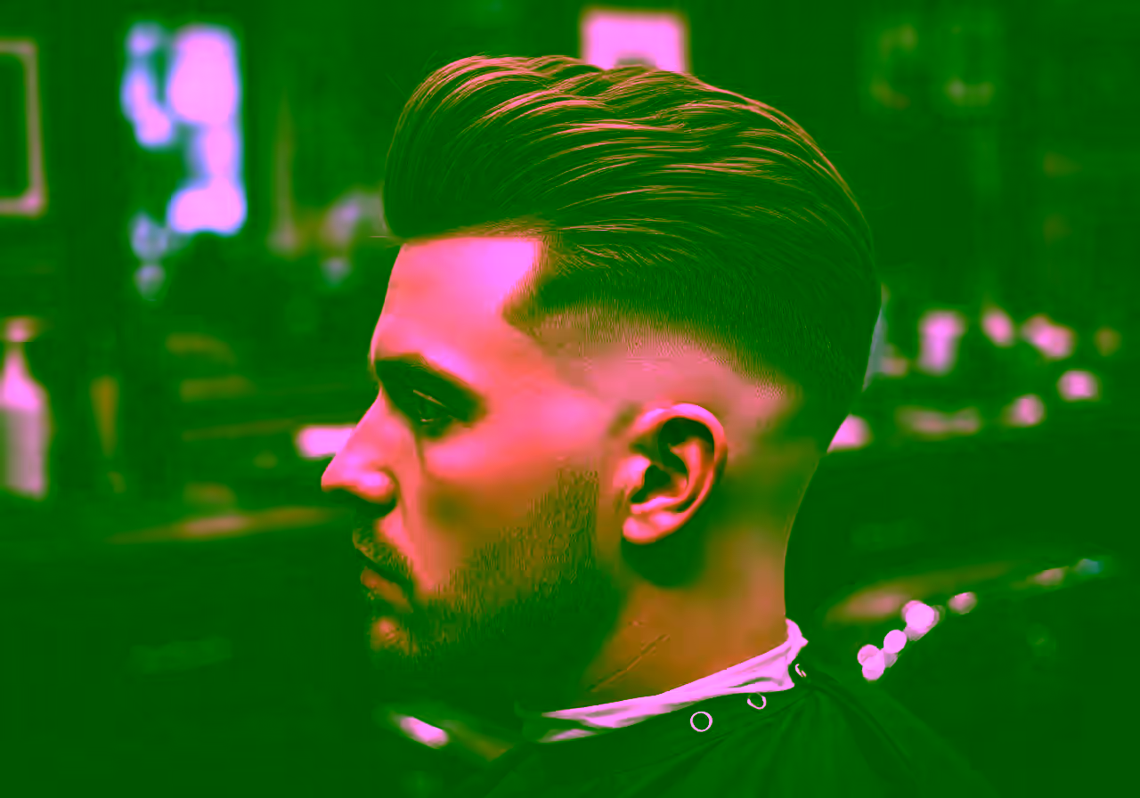 High Drop Fade hairstyle for men 2026 — drop fade variation, best for round, heart faces + thick hair, modern barbering by Master Stylist Jessica Hamilton