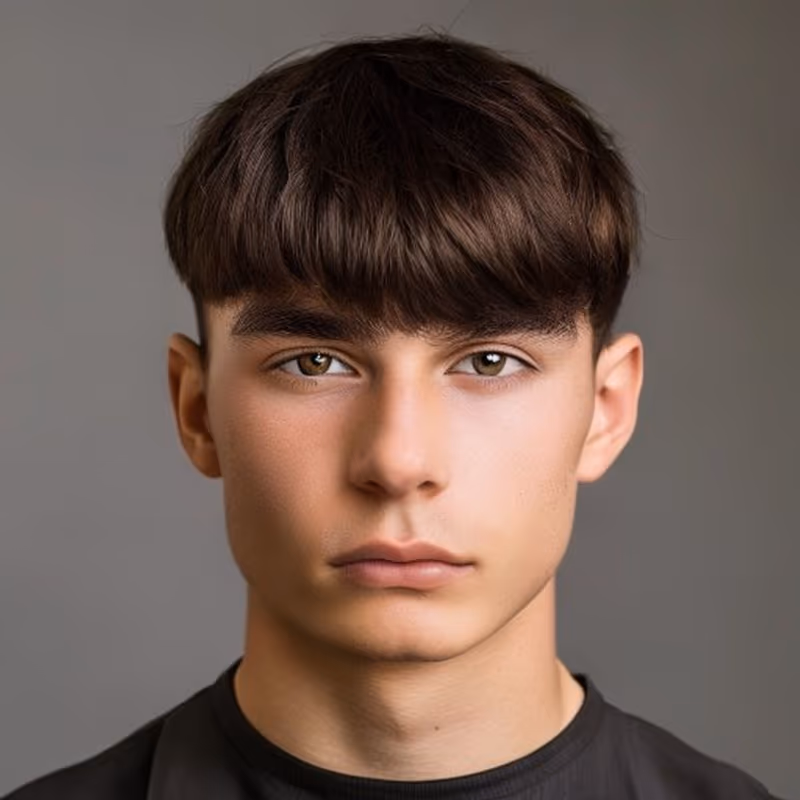 Classic Edgar Cut hairstyle for men 2026 — Edgar cut variation, best for Most face shapes + straight/wavy hair, modern barbering by Master Stylist Jessica Hamilton