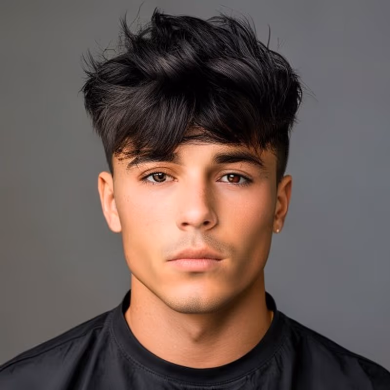 Edgar Burst Fade hairstyle for men 2026 — Edgar cut variation, best for Trend-forward, voluminous styles, modern barbering by Master Stylist Jessica Hamilton