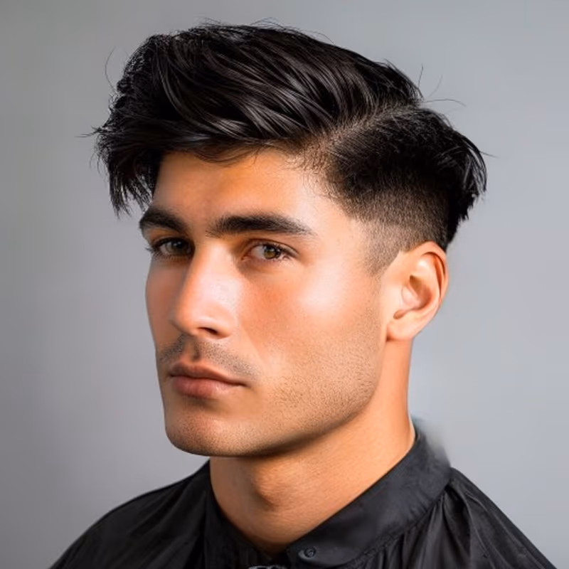 Edgar Comb Over hairstyle for men 2026 — Edgar cut variation, best for A refined, grown-up Edgar, modern barbering by Master Stylist Jessica Hamilton