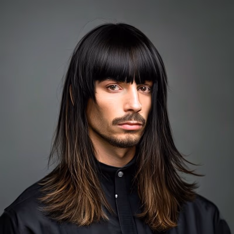 Edgar Mullet hairstyle for men 2026 — Edgar cut variation, best for Trend-forward, bold wearers, modern barbering by Master Stylist Jessica Hamilton