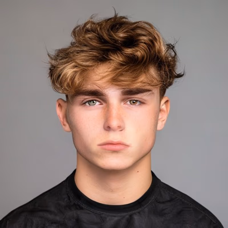 Fluffy Edgar hairstyle for men 2026 — Edgar cut variation, best for Wavy/thick hair, softer take, modern barbering by Master Stylist Jessica Hamilton