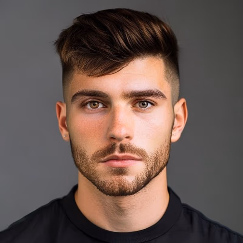 Mid Taper Edgar hairstyle for men 2026 — Edgar cut variation, best for The all-rounder Edgar fade, modern barbering by Master Stylist Jessica Hamilton