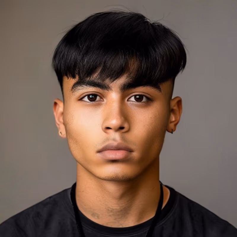 Takuache Edgar hairstyle for men 2026 — Edgar cut variation, best for The authentic Mexican-style Edgar, modern barbering by Master Stylist Jessica Hamilton