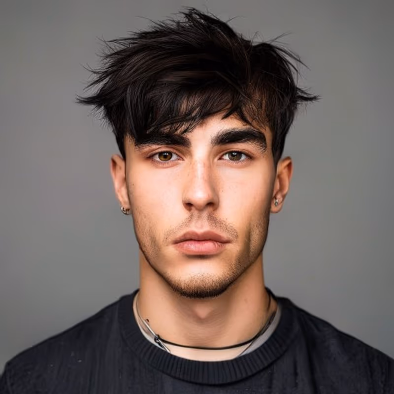 Textured Edgar hairstyle for men 2026 — Edgar cut variation, best for Adding movement to the Edgar, modern barbering by Master Stylist Jessica Hamilton