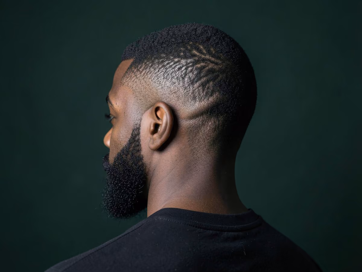 Man with a shadow fade low cut