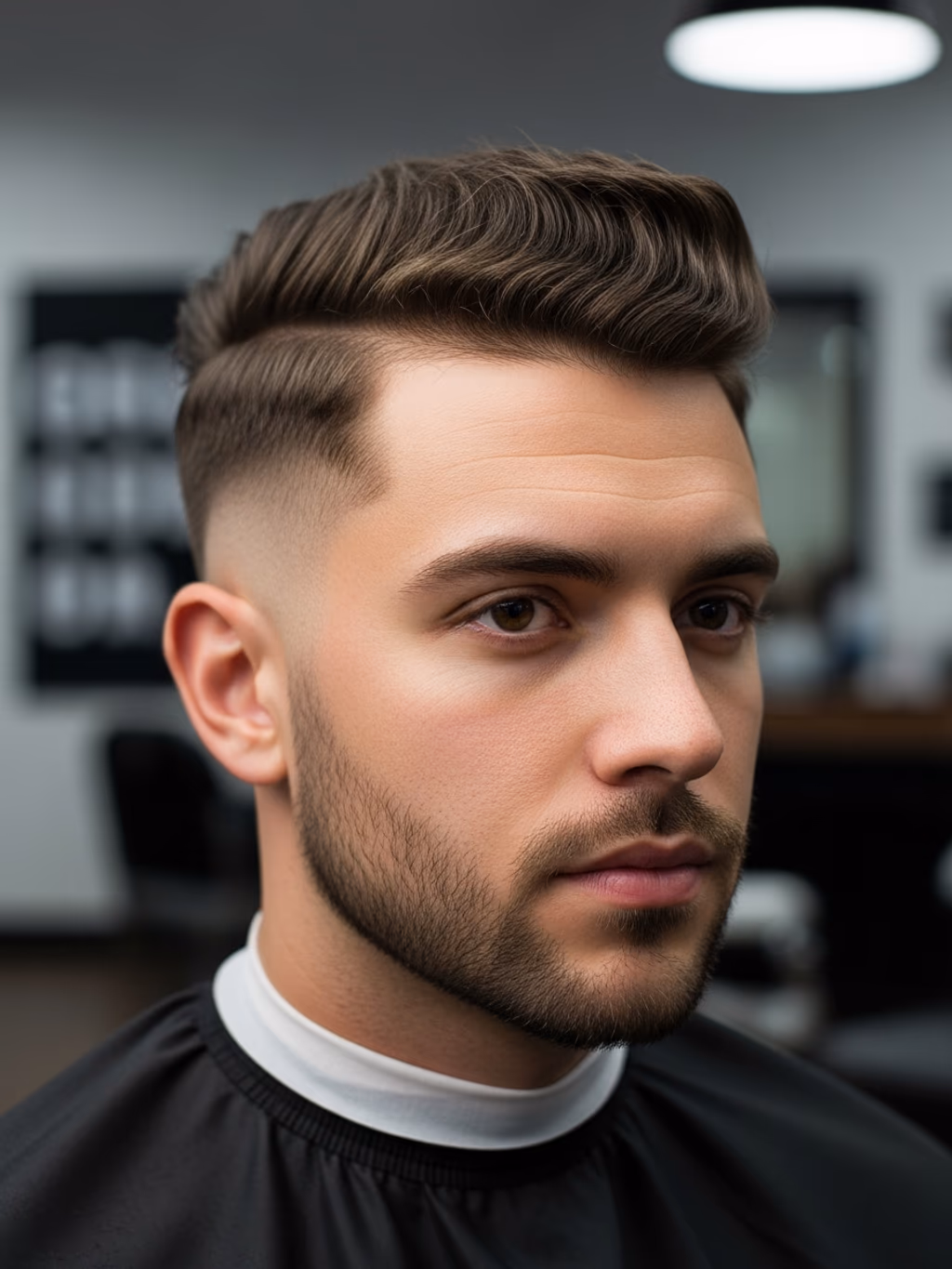 Faded Faux Hawk hairstyle for men 2026 — faux hawk mohawk variation, best for heart-shaped faces balancing forehead width, modern barbering by Master Stylist Jessica Hamilton