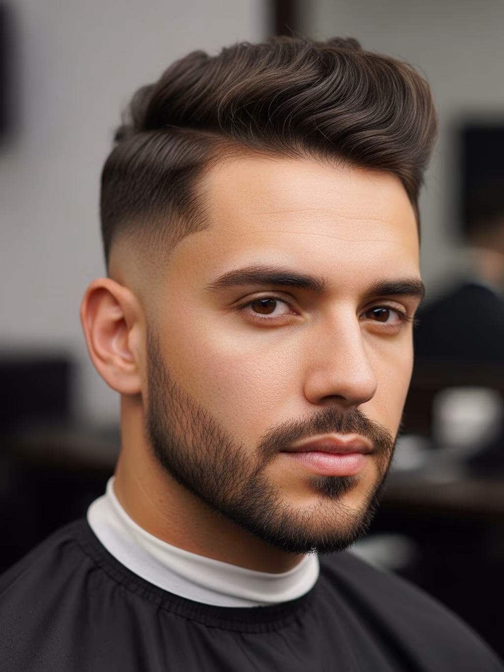 Tapered Faux Hawk hairstyle for men 2026 — faux hawk mohawk variation, best for diamond faces with prominent cheekbones, modern barbering by Master Stylist Jessica Hamilton