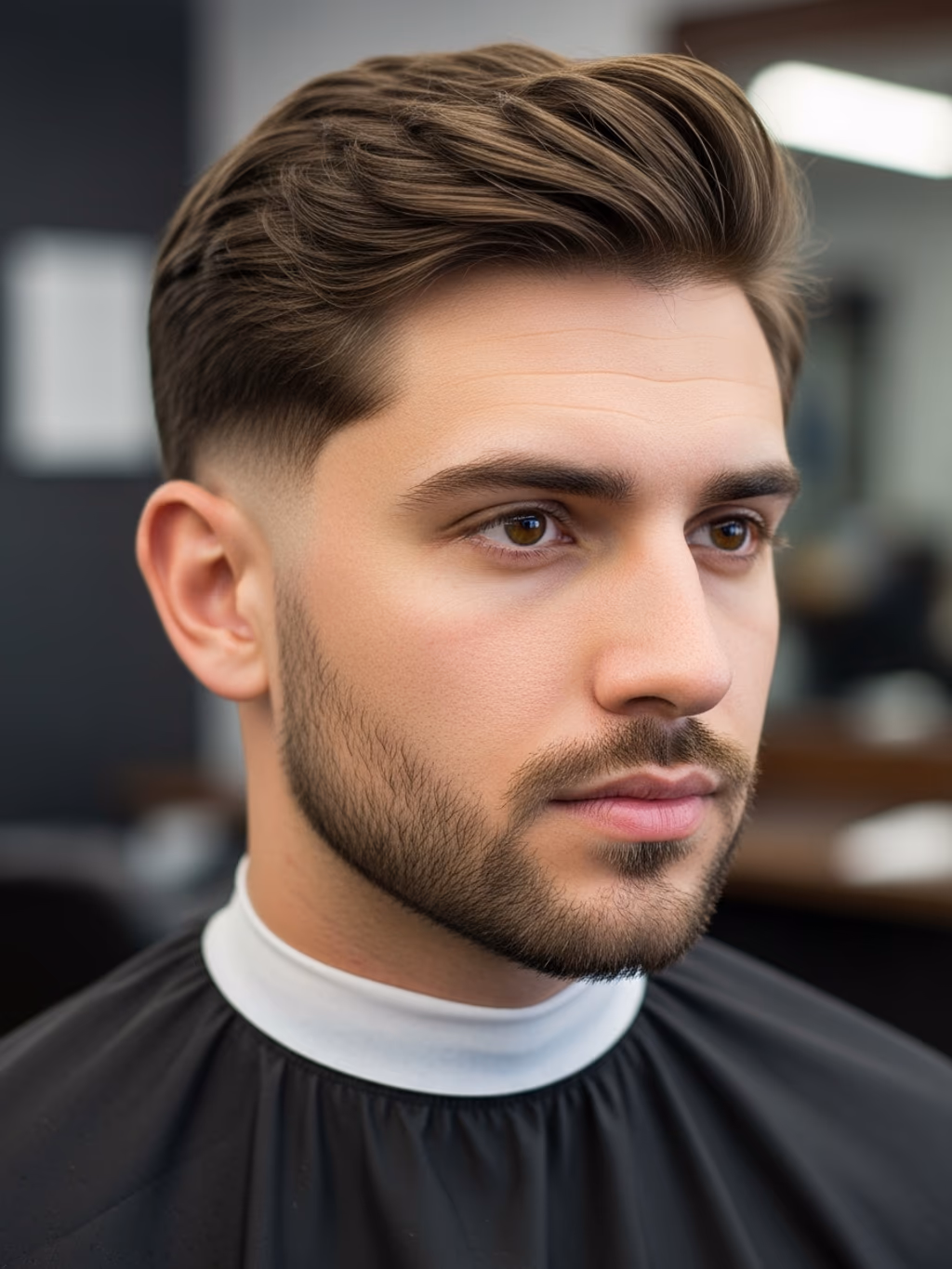 Classic Flow Cut hairstyle for men 2026 — flow cut variation, best for oval and oblong faces, modern barbering by Master Stylist Jessica Hamilton