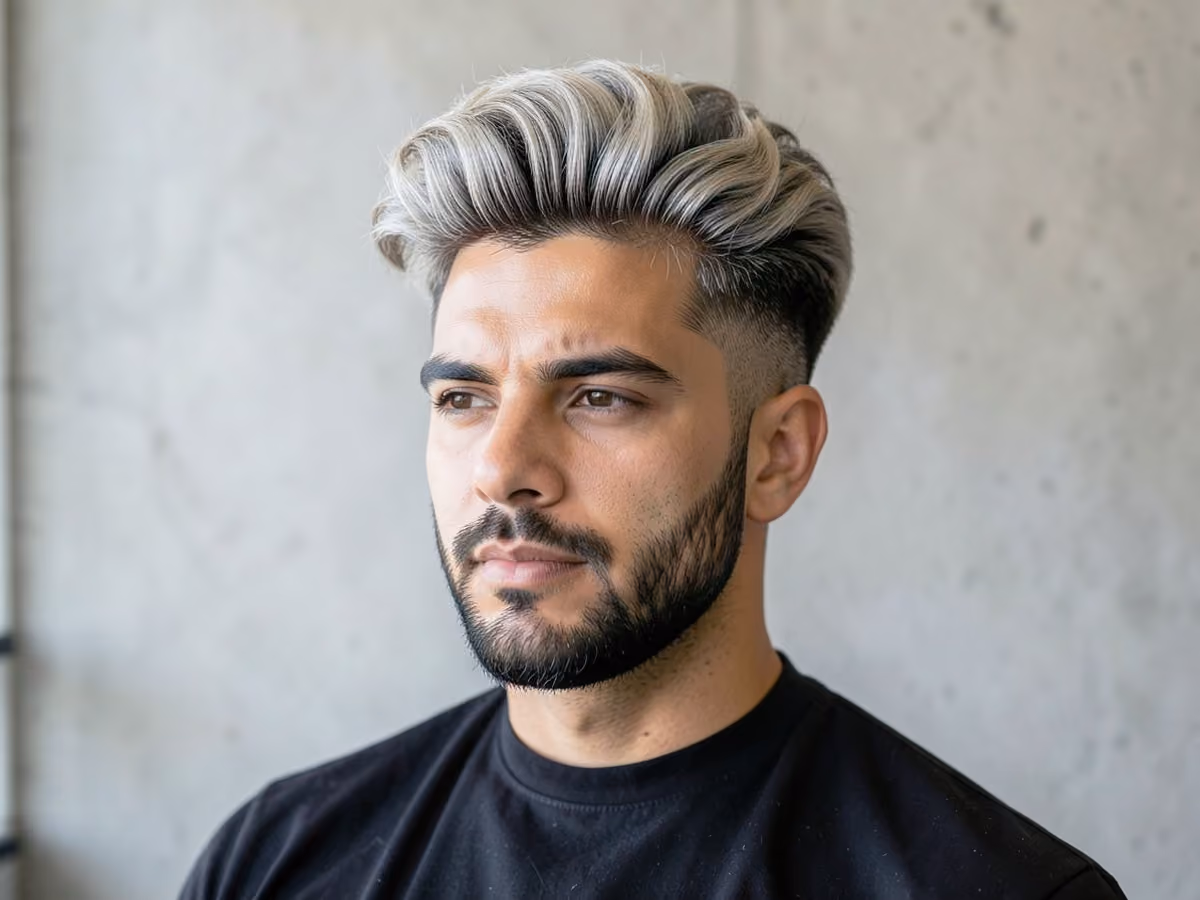 Man with a fluffy flow
