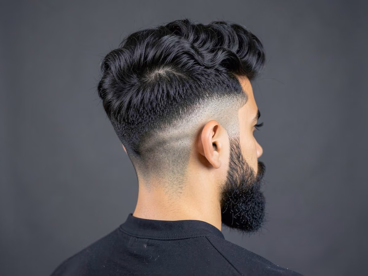 Man with a fluffy quiff