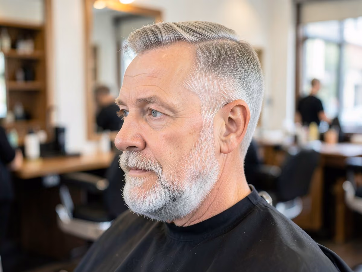 Man with a frat ivy league haircut