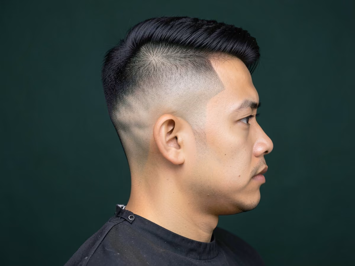 Man with a frat mid fade