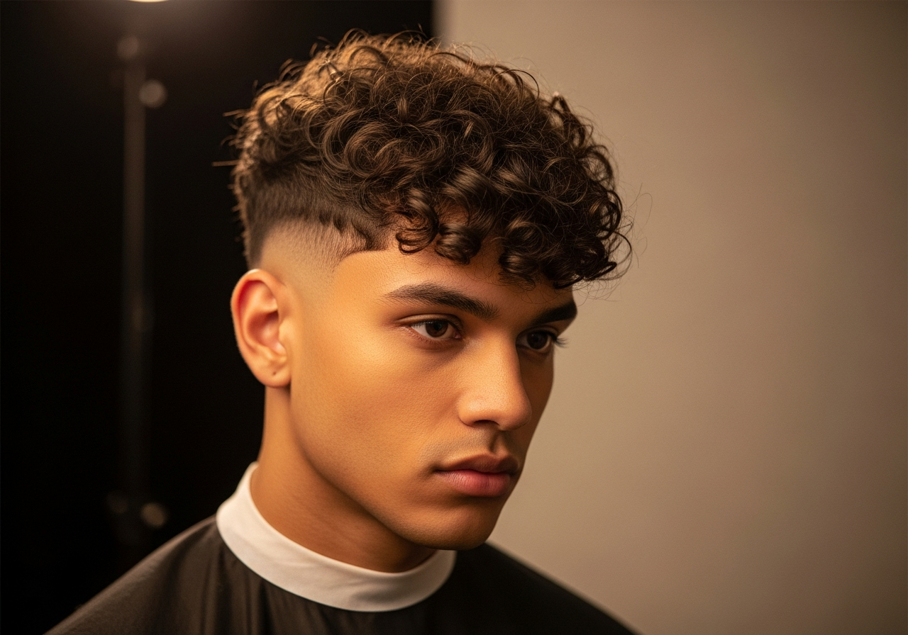 Curly French Crop Hairstyle 2026 - Curly Choppy Fringe for Men