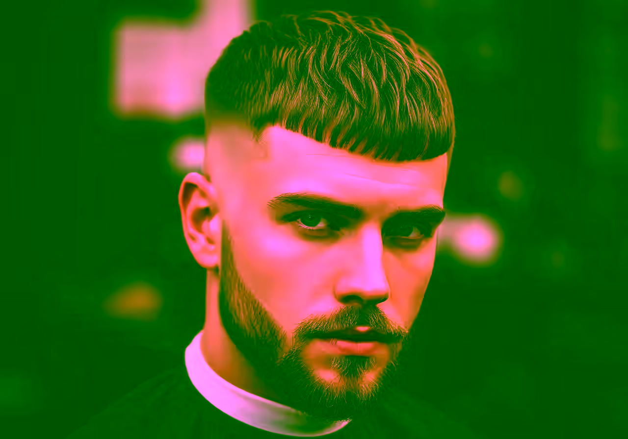 French Crop Crew Cut hairstyle for men 2026 — french crop variation, best for square, oval faces + straight hair, modern barbering by Master Stylist Jessica Hamilton