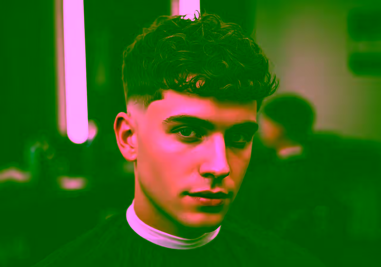 French Crop Curly hairstyle for men 2026 — french crop variation, best for oval, diamond faces + 3b–4a curls, modern barbering by Master Stylist Jessica Hamilton