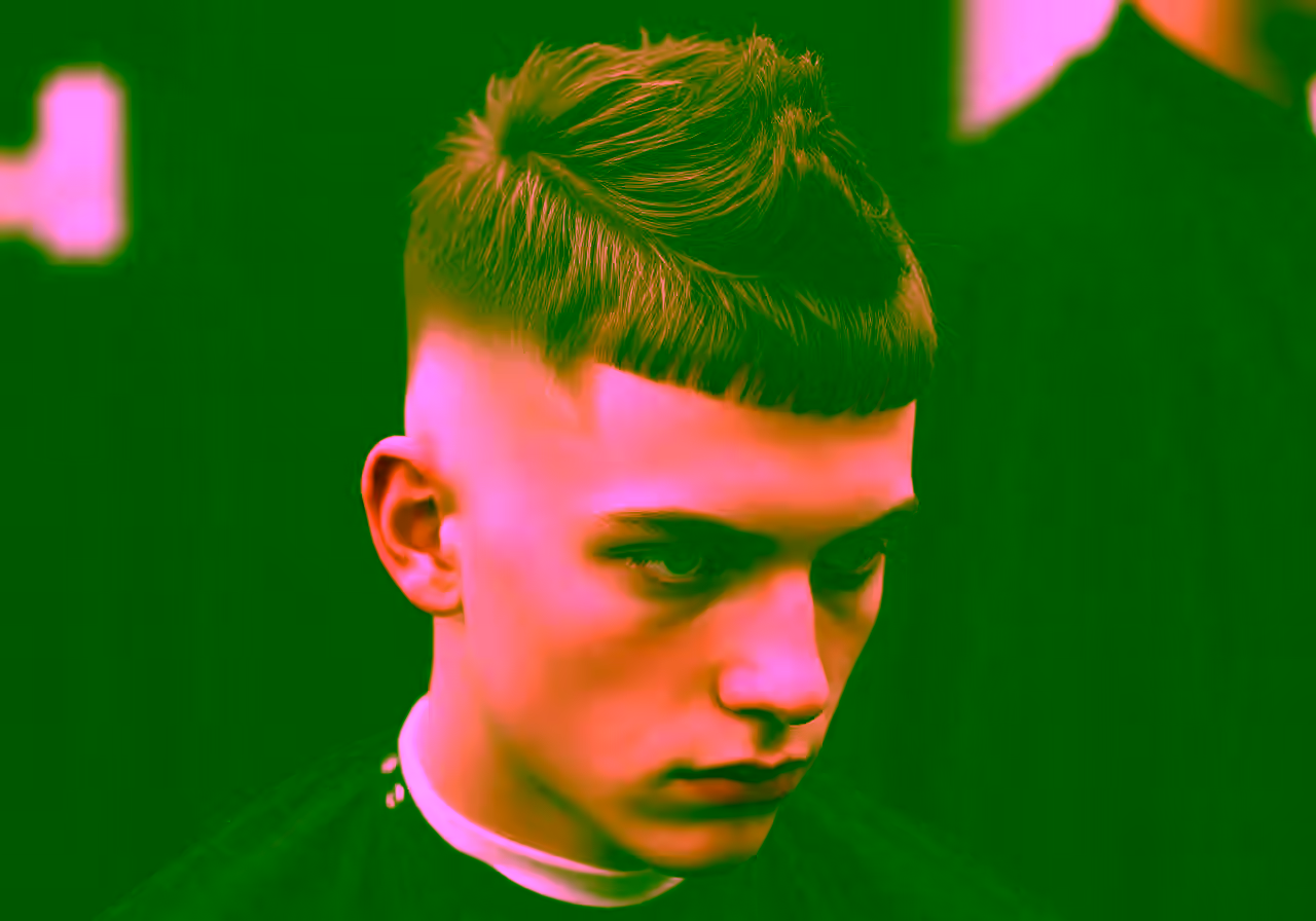 French Crop Faux Hawk hairstyle for men 2026 — french crop variation, best for oval, round faces + thick hair, modern barbering by Master Stylist Jessica Hamilton