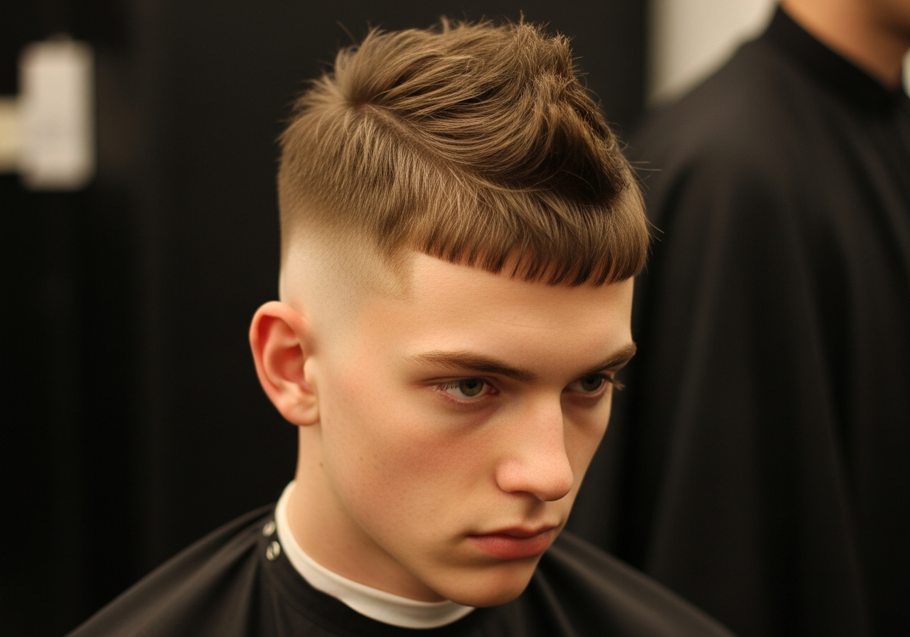 French Crop Faux Hawk 2026 - Central Height Choppy Fringe