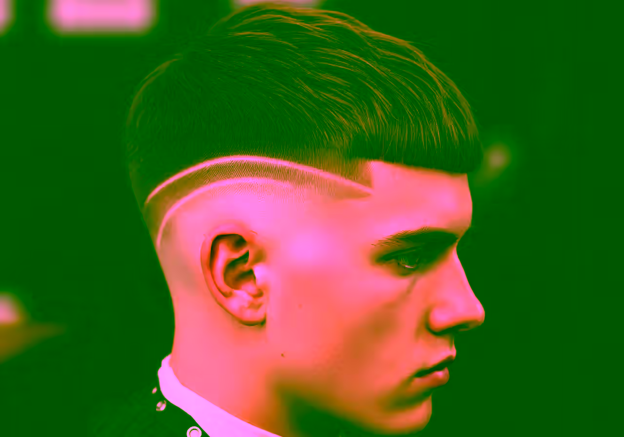 French Crop with Hard Part hairstyle for men 2026 — french crop variation, best for professional-bold looks + straight hair, modern barbering by Master Stylist Jessica Hamilton